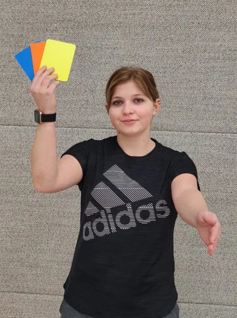 Schiedsrichterzeichen Karten